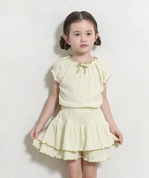 Юбка с оборками n.o.u.s Frill Culotte желтая