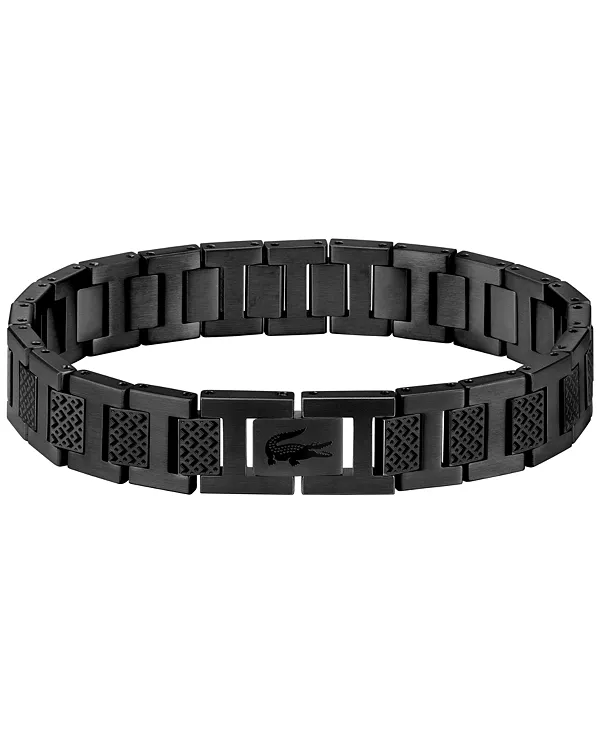 

Мужской браслет Metropole с позолоченными звеньями Lacoste, black