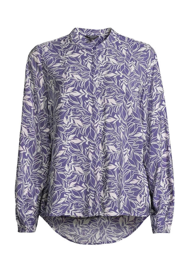 

Блузка рубашка планка с пуговицами Manguun Collection, цвет 2 aop leaf
