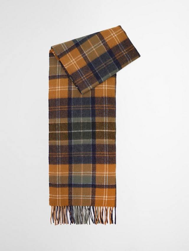 

Шерстяной шарф Brack в клетку с элементами пэчворк Barbour, Forest/Bronze Brown