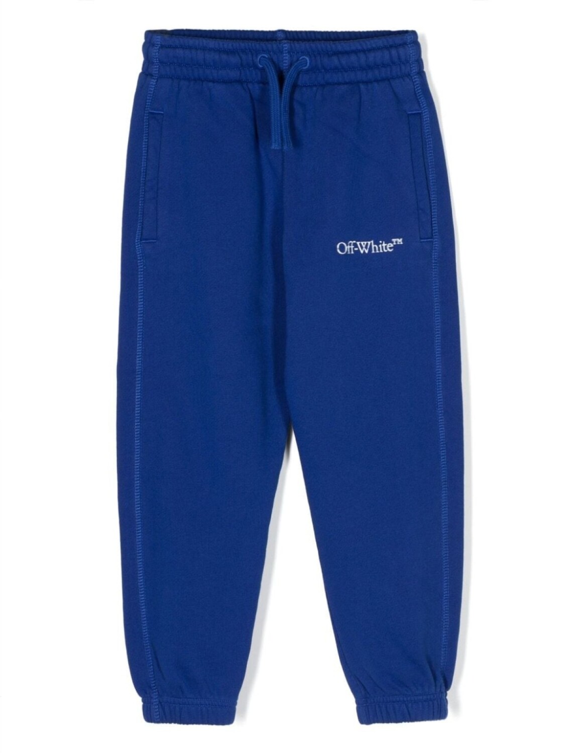 

Off-White Kids спортивные брюки с кулиской и логотипом, синий