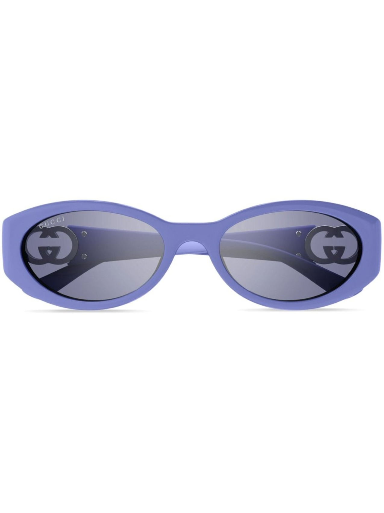 

Gucci Eyewear солнцезащитные очки с логотипом Interlocking G, фиолетовый