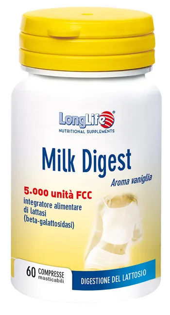 

Добавка лактазы LongLife Milk Digest, 60 капсул Long Life