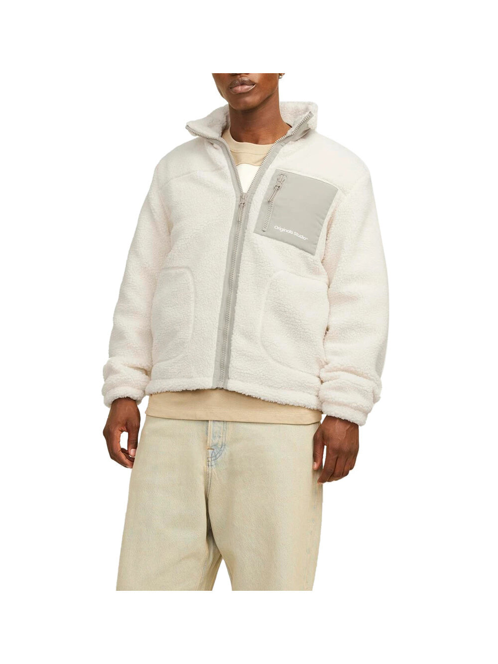 

Белая мужская куртка Jack&Jones