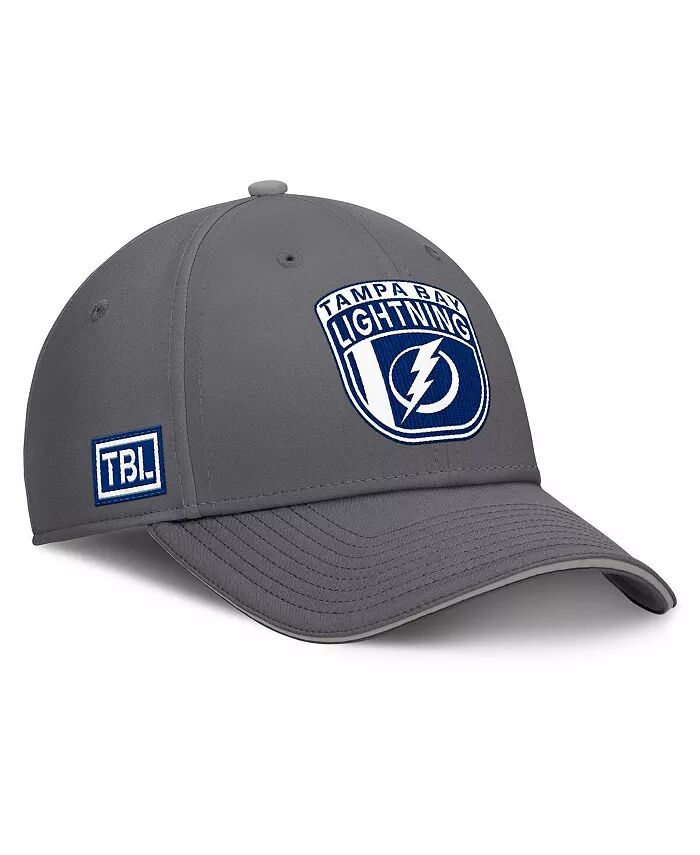 

Мужская серая бейсболка Tampa Bay Lightning Home Ice Flex Fanatics