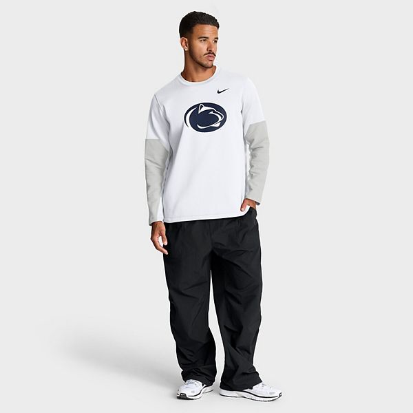 Мужская белая футболка с длинным рукавом Penn State Nittany Lions 2025 sideline coach performance Nike — фото 4