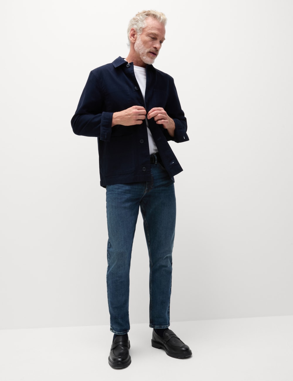 

Джинсы Slim Fit 360 Flex Stretch Marks & Spencer, средний синий