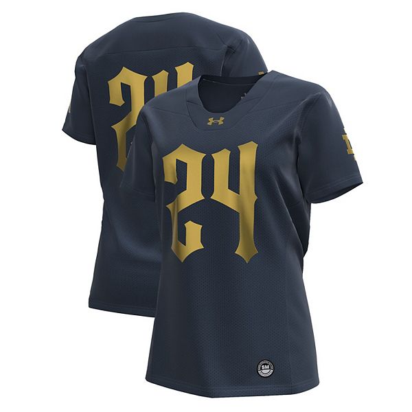 

Женская футболка Notre Dame Fighting Irish 2024 Shamrock Series Under Armour