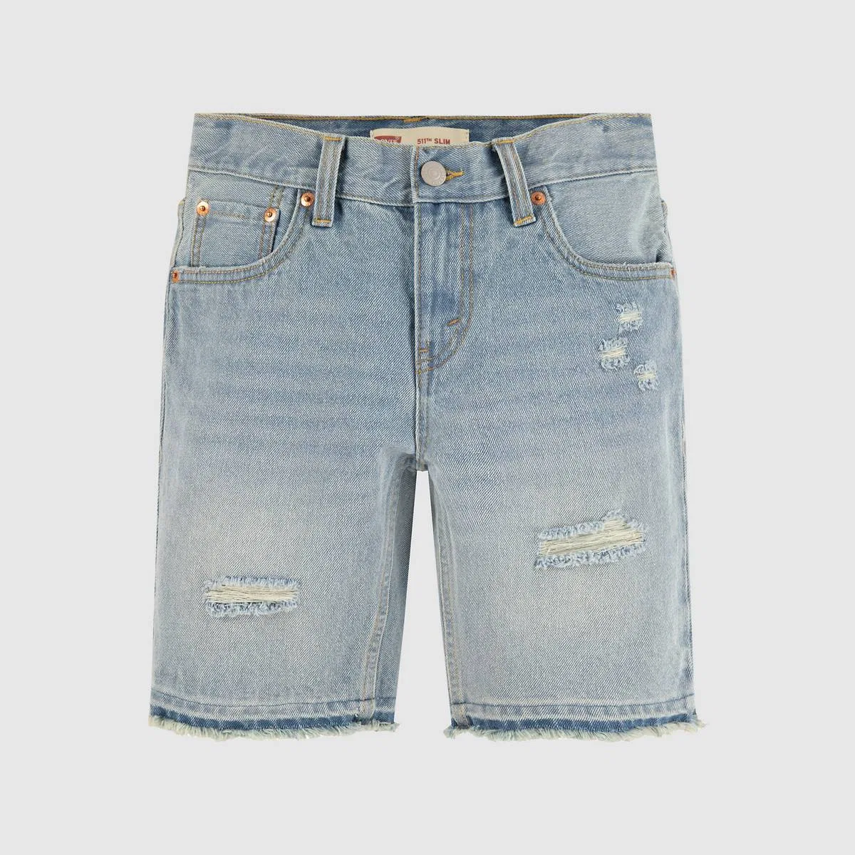 Шорты для мальчиков 8-20 лет, размер 511, нестандартные Levi's, Newport Festival - Light Wash — фото 4