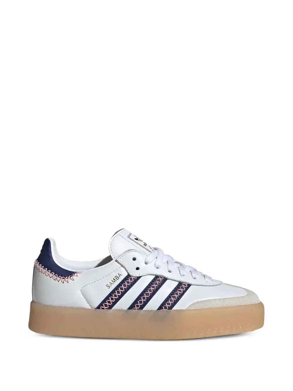 Кроссовки Samba с отстрочкой Adidas Kids, белый — фото 2