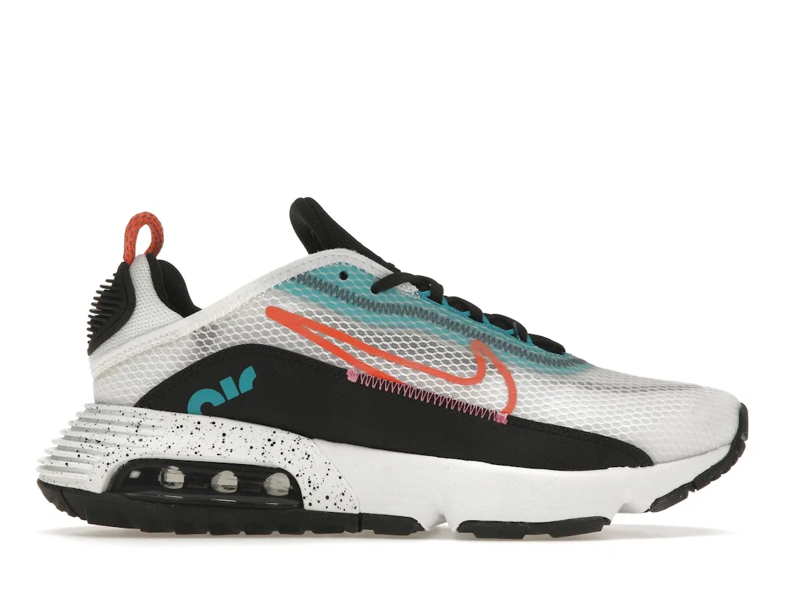 Детские кроссовки Lifestyle Nike Air Max 2090, White/Black/Aquamarine/Turf Orange