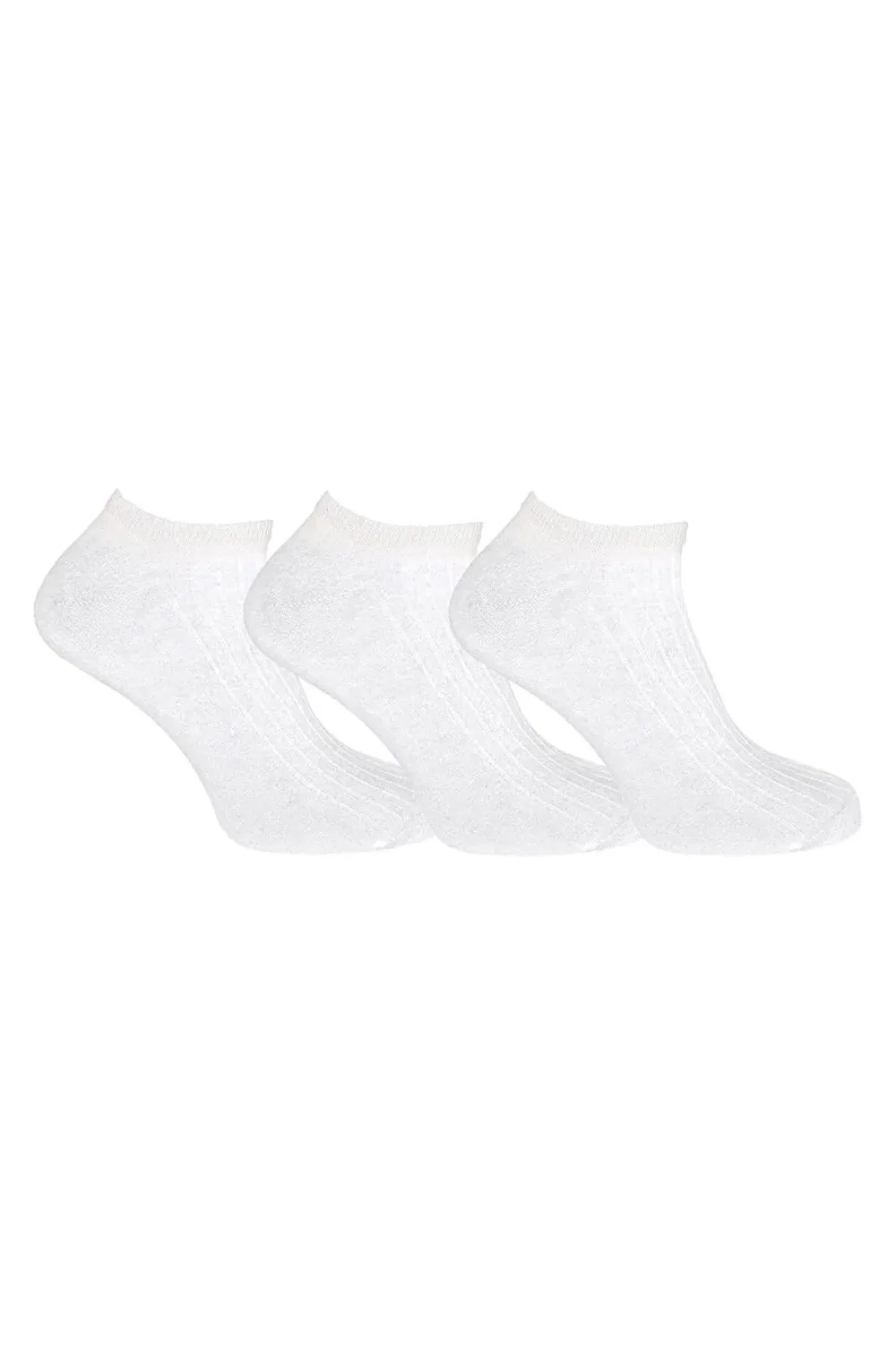 Набор из 3 пар хлопковых носков Sock Snob, White — фото 4