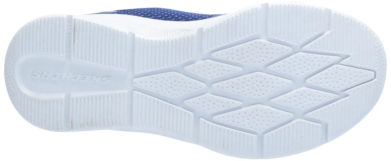 Детские кроссовки для девочек с принтом Microspec Max Skechers, Periwinkle Navy Blue — фото 4