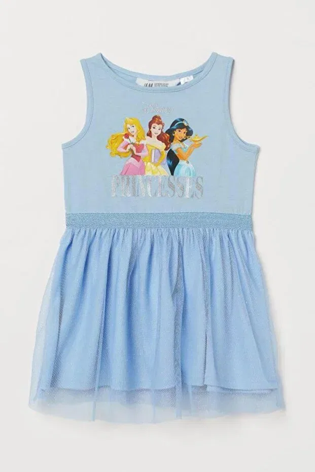 Детское платье для девочек с принтом Elsa dress Sare Tekstil, Blue — фото 2