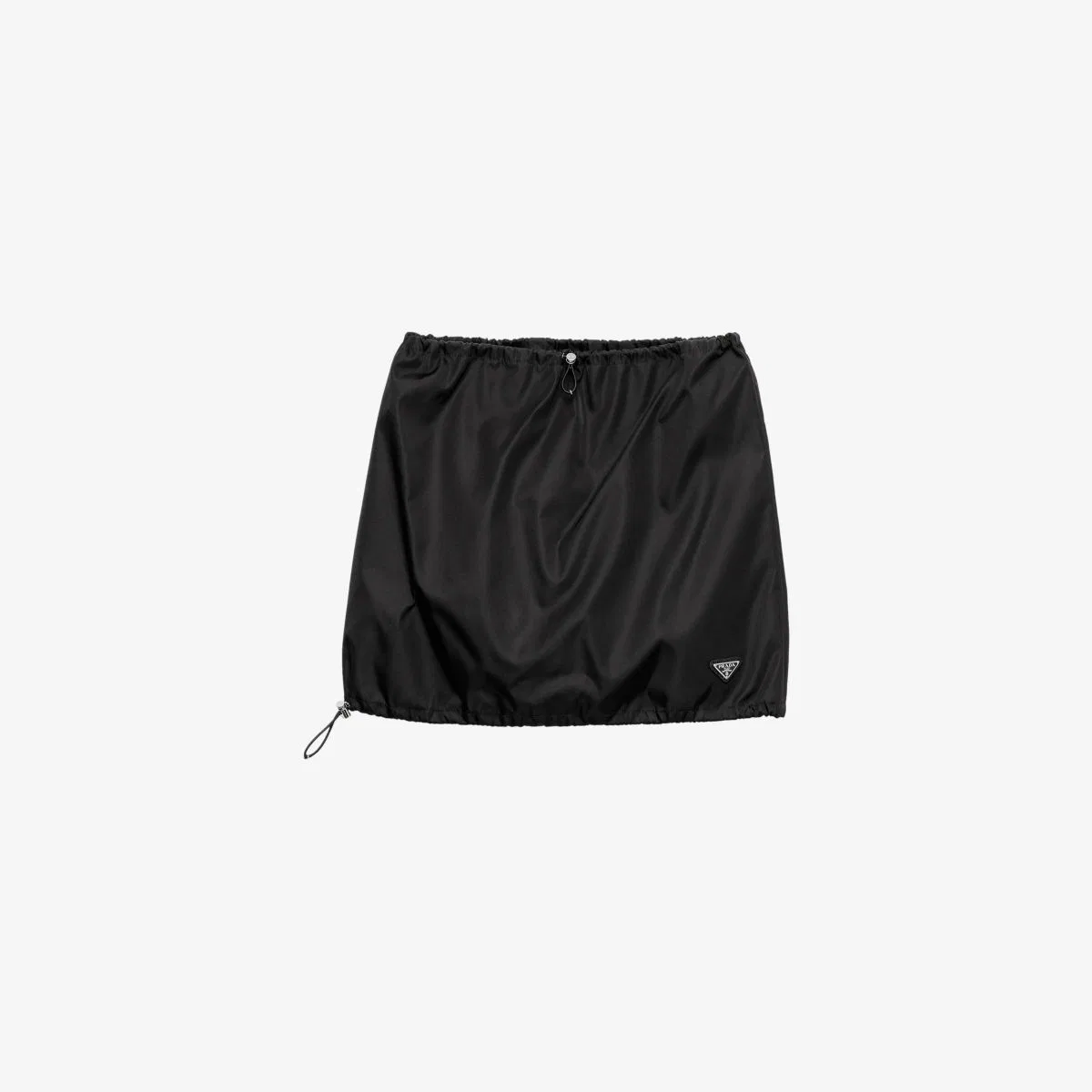 Мини-юбка из нейлона re Prada, черный
