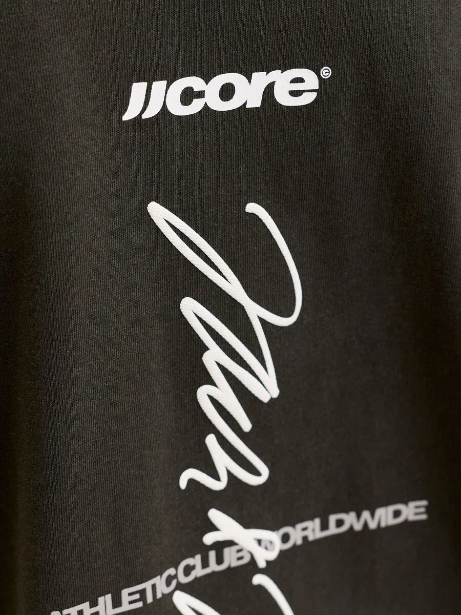 Детская футболка Jack & Jones Junior 'JCOClub' цвета антрацит — фото 4