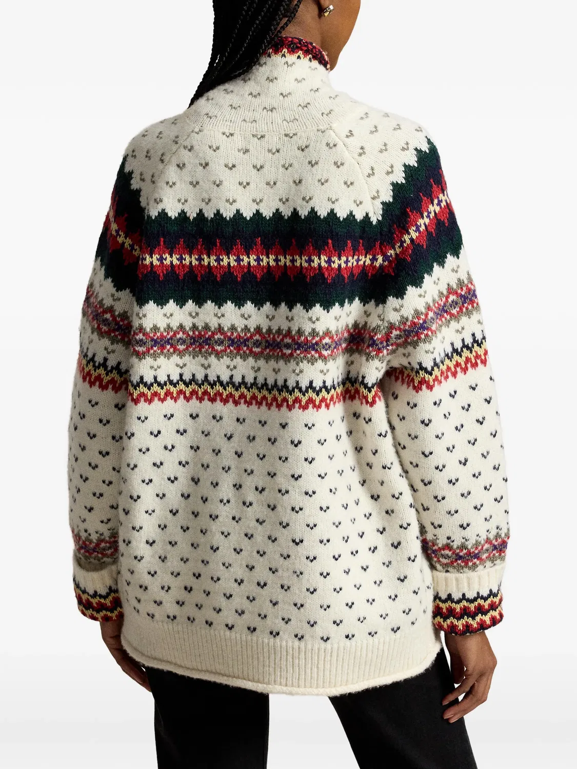 Свитер Fair Isle с высоким воротником Polo Ralph Lauren, нейтральные — фото 2