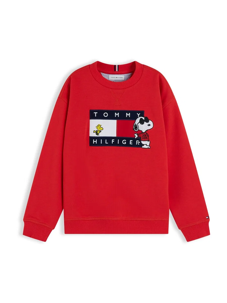 Толстовка TOMMY HILFIGER "Peanuts" красного цвета