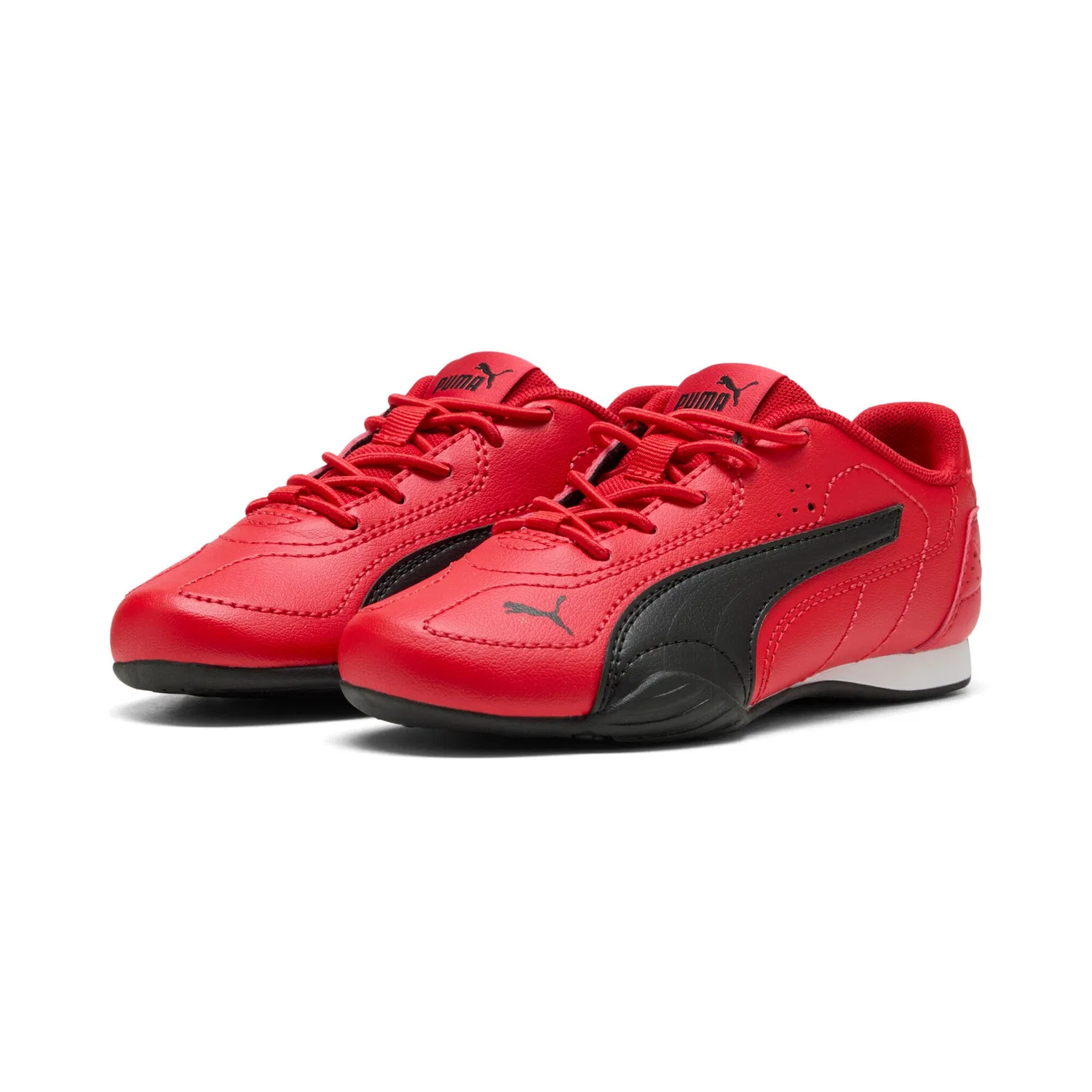 Детские кроссовки с гуммизацией PUMA, For All Time Red-PUMA Black