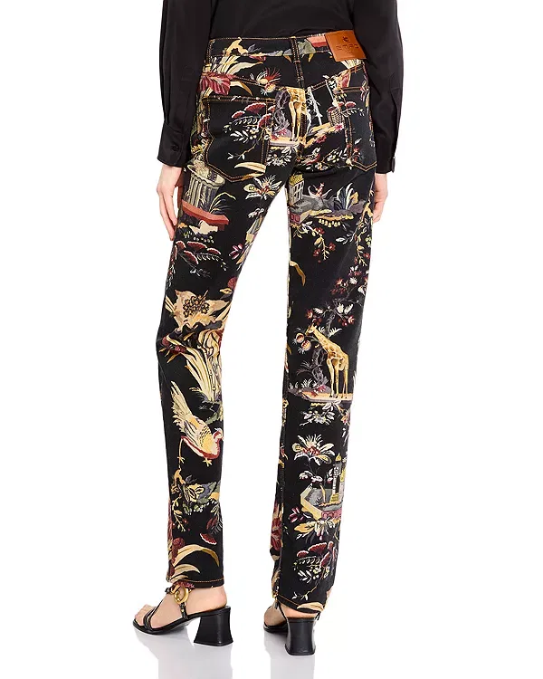 Женские джинсы с принтом Etro, Printed Black — фото 3