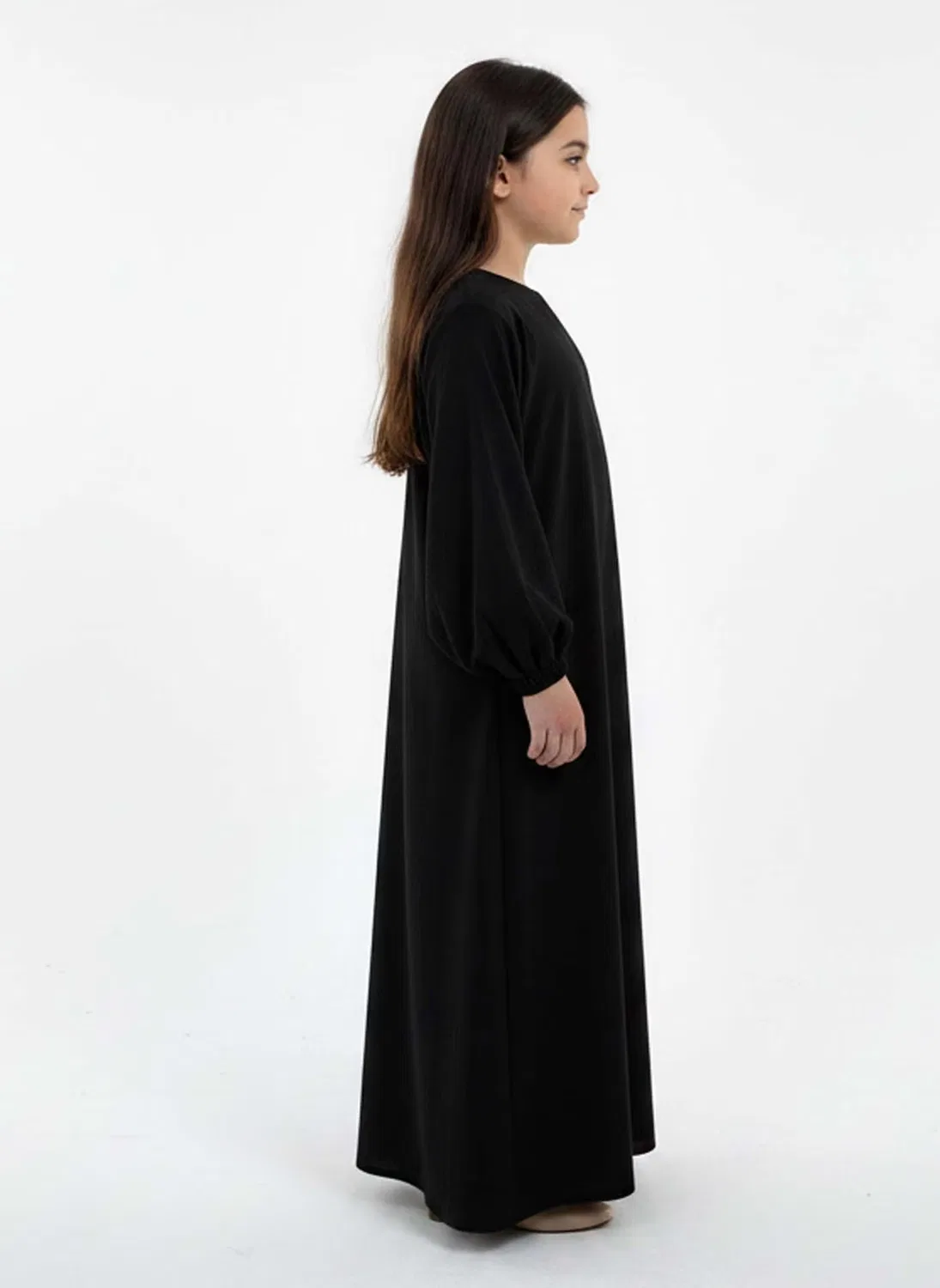 Абая для молитвы с рукавами принцесса Harir Maqsood Msquare Fashion, черный — фото 2