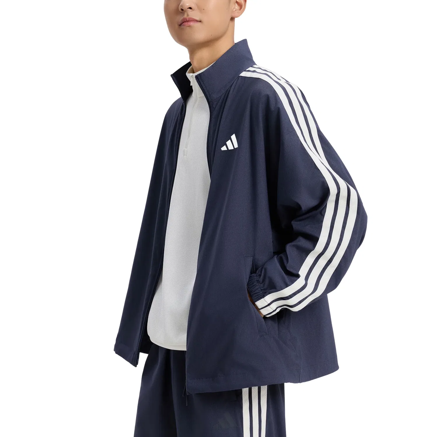 Мужская куртка Sportswear Three Stripe Denim Jacket Asia Sizing 'Legend Ink' adidas, Legend Ink — фото 3