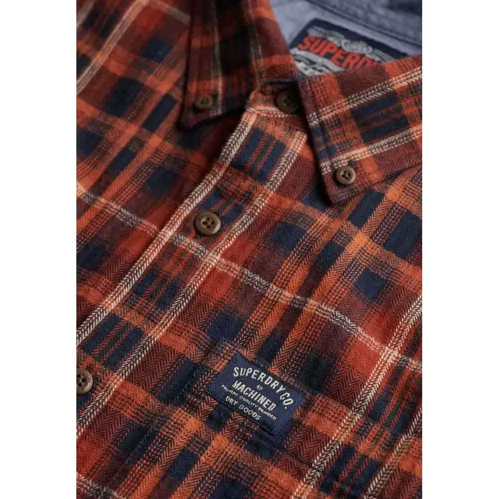 Рубашка с длинным рукавом M4011047A Superdry, оранжевый — фото 4