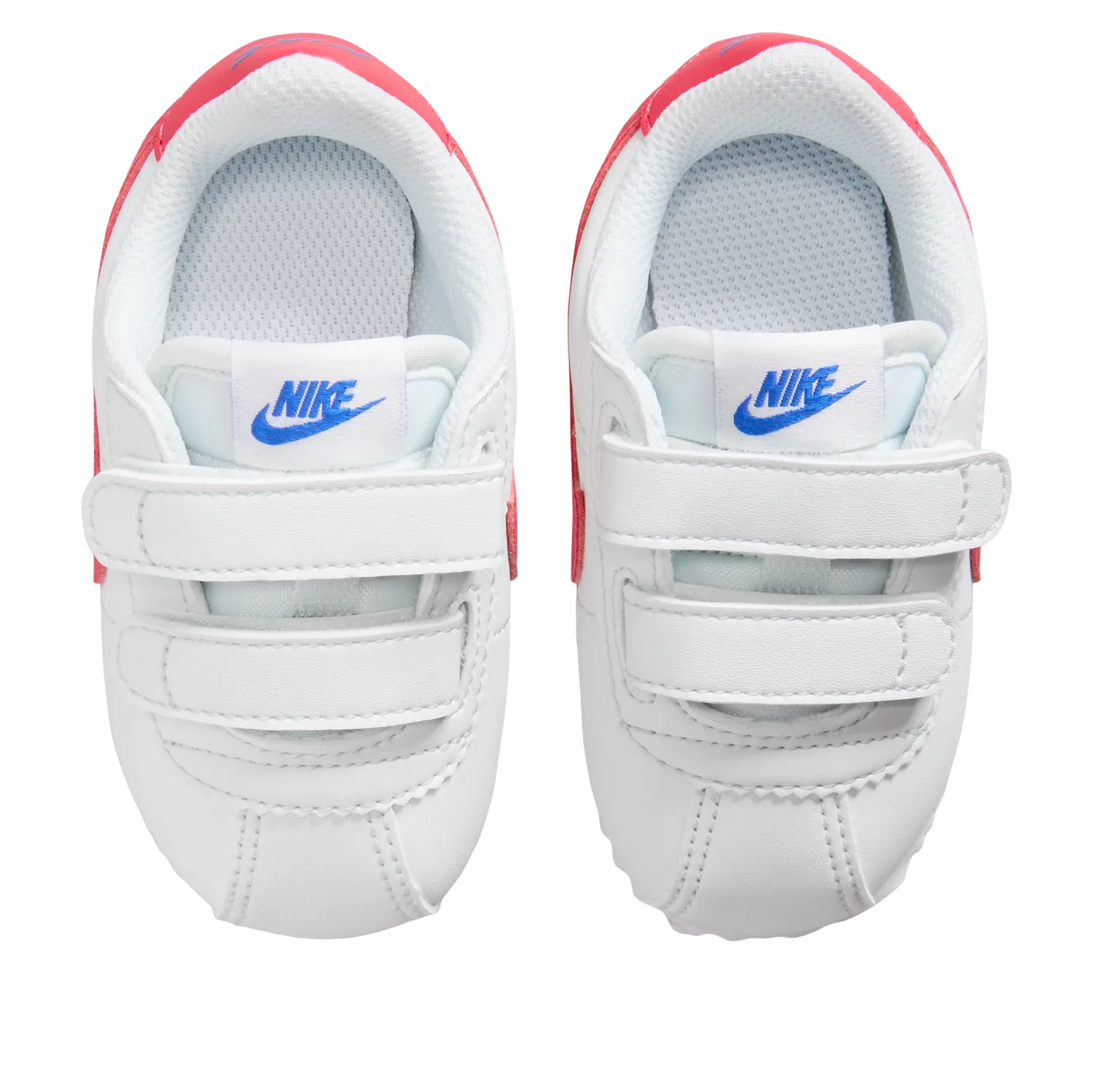 Детские кроссовки с синтетическим верхом Cortez 'Off White Racer Blue Tropical Pink' Nike, Off White/Racer Blue/Tropical Pink — фото 4