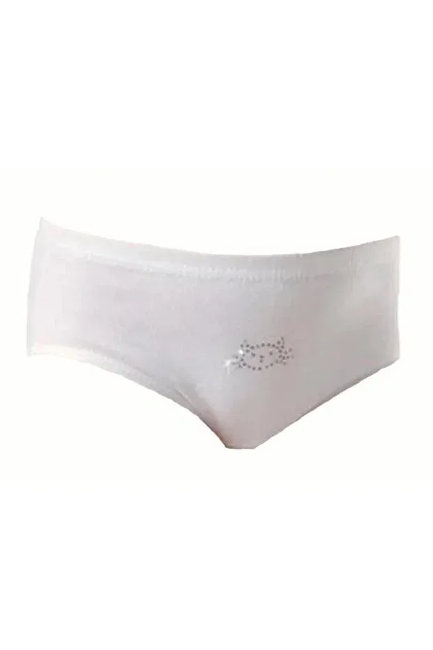 Детские трусы для девочек хлопковые рибана Bato Generic Brands, White