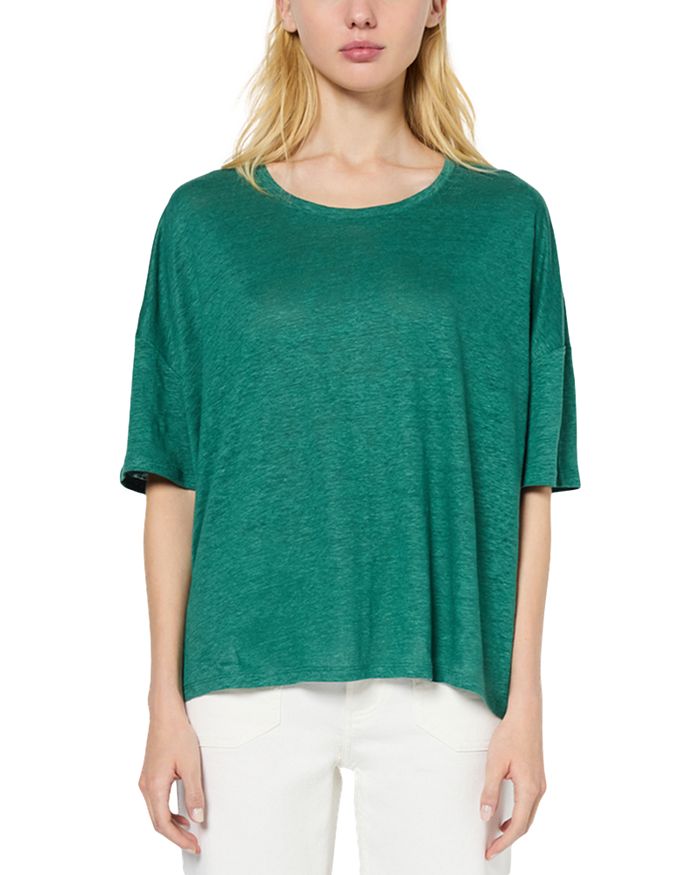 

Галадриэль Льняная Футболка Gerard Darel, зеленый