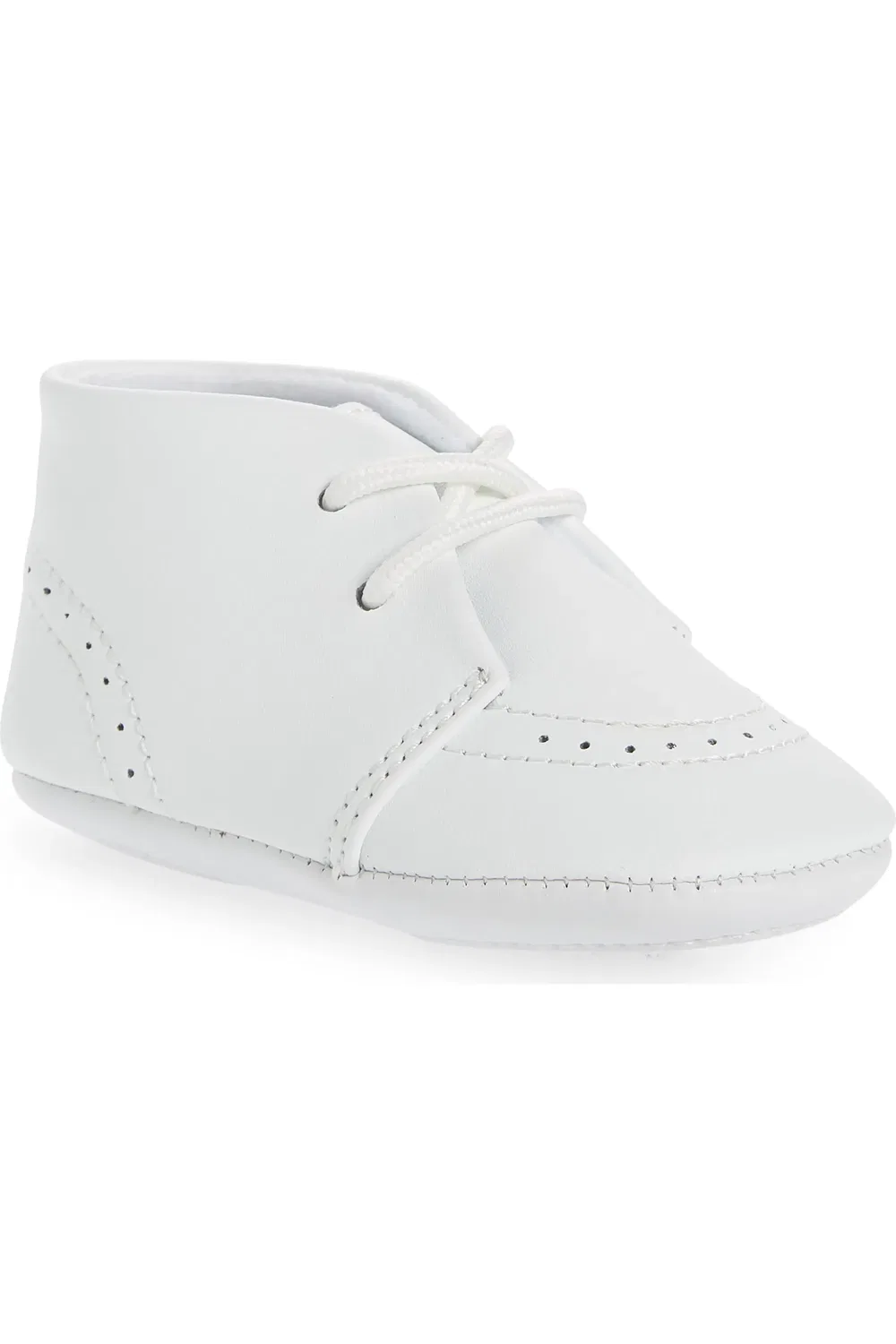 Детские туфли brogue oxford на кожаной подошве Benny Brogue L'AMOUR, белый