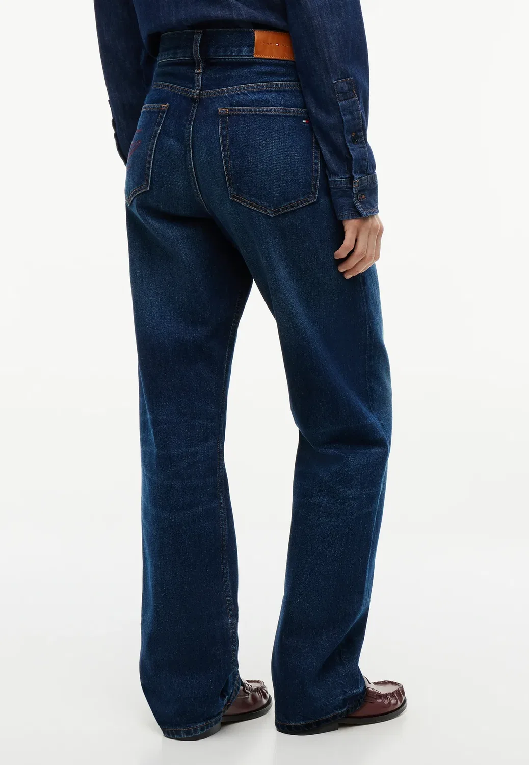 Сара прямые джинсы Tommy Hilfiger, Dark Blue Denim — фото 3