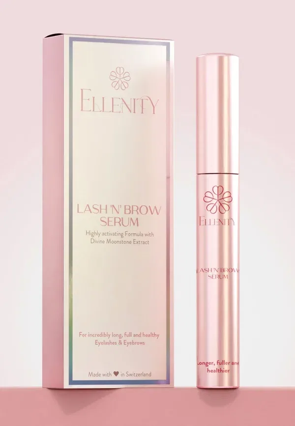 Эликсир для роста ресниц и бровей Lash 'n' brow - активная сыворотка - уход за кожей вокруг глаз 3 мл Ellenity, прозрачный — фото 2