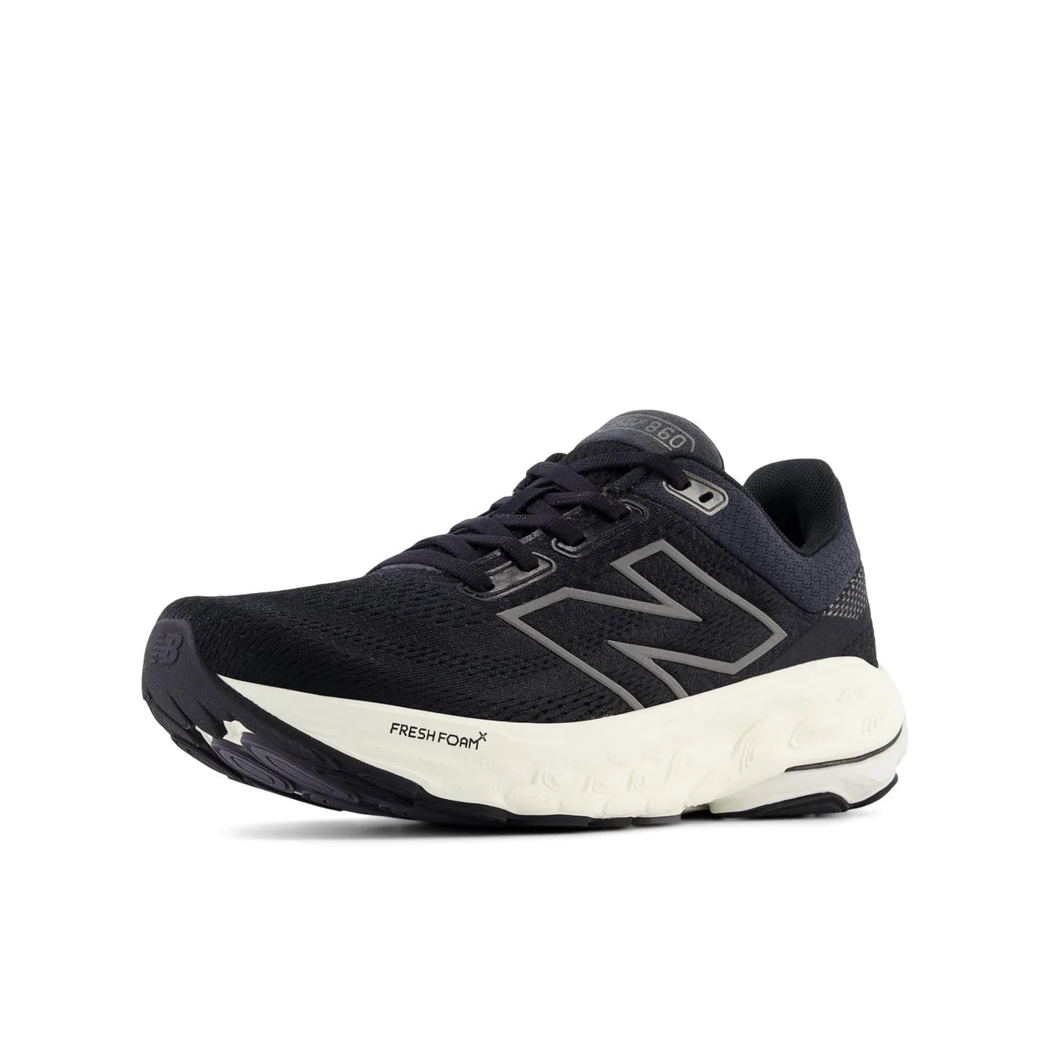 Детские беговые кроссовки для девочек с амортизацией Fresh Foam X 860 V14 New Balance, Black Phantom Angora