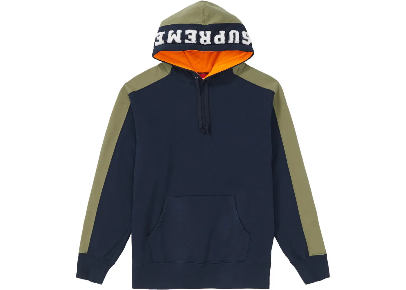 Мужской худи Supreme Paneled Hooded Sweatshirt, Navy