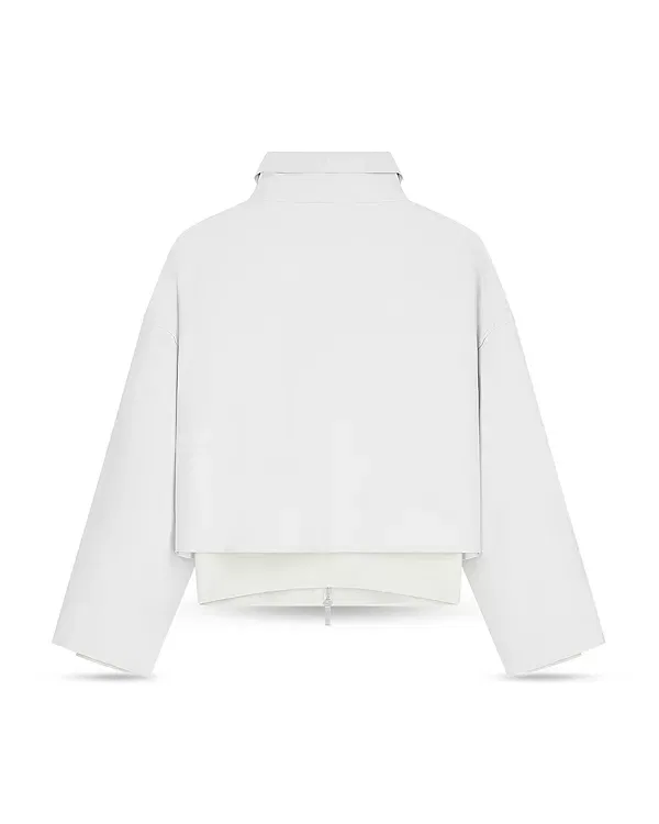 Женская куртка с длинным рукавом Brushed Techno Blouson Jacket Emporio Armani, Pearl Grey — фото 3