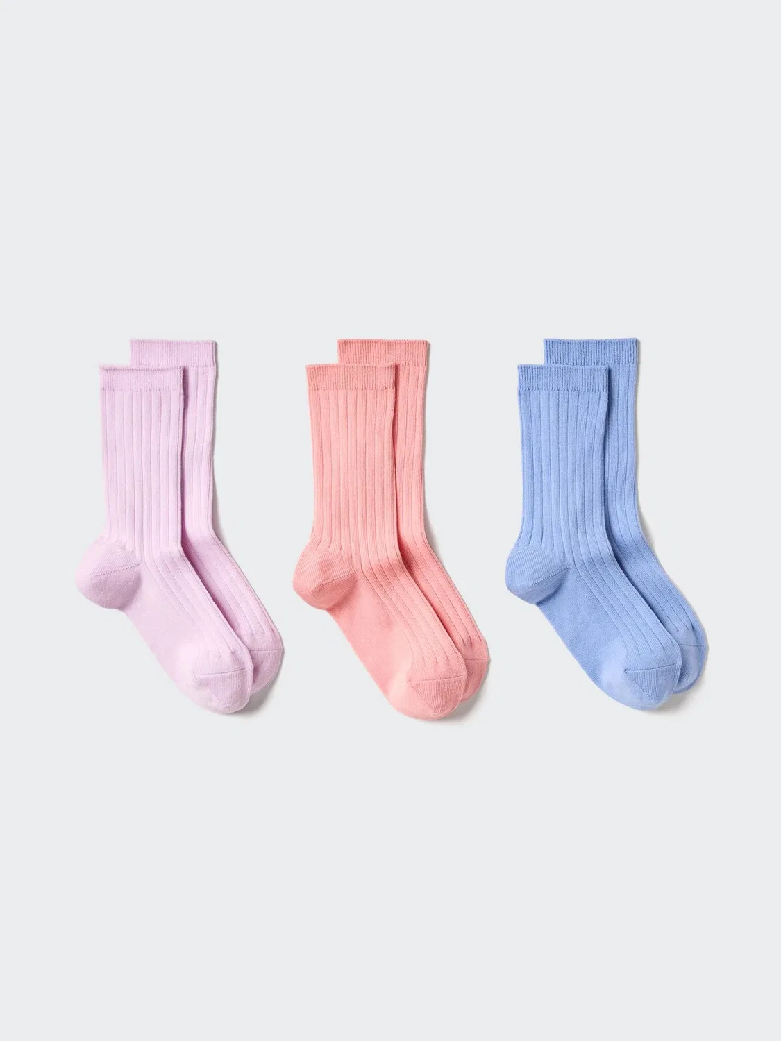 Носки Uniqlo, упаковка из 3 пар, розовый
