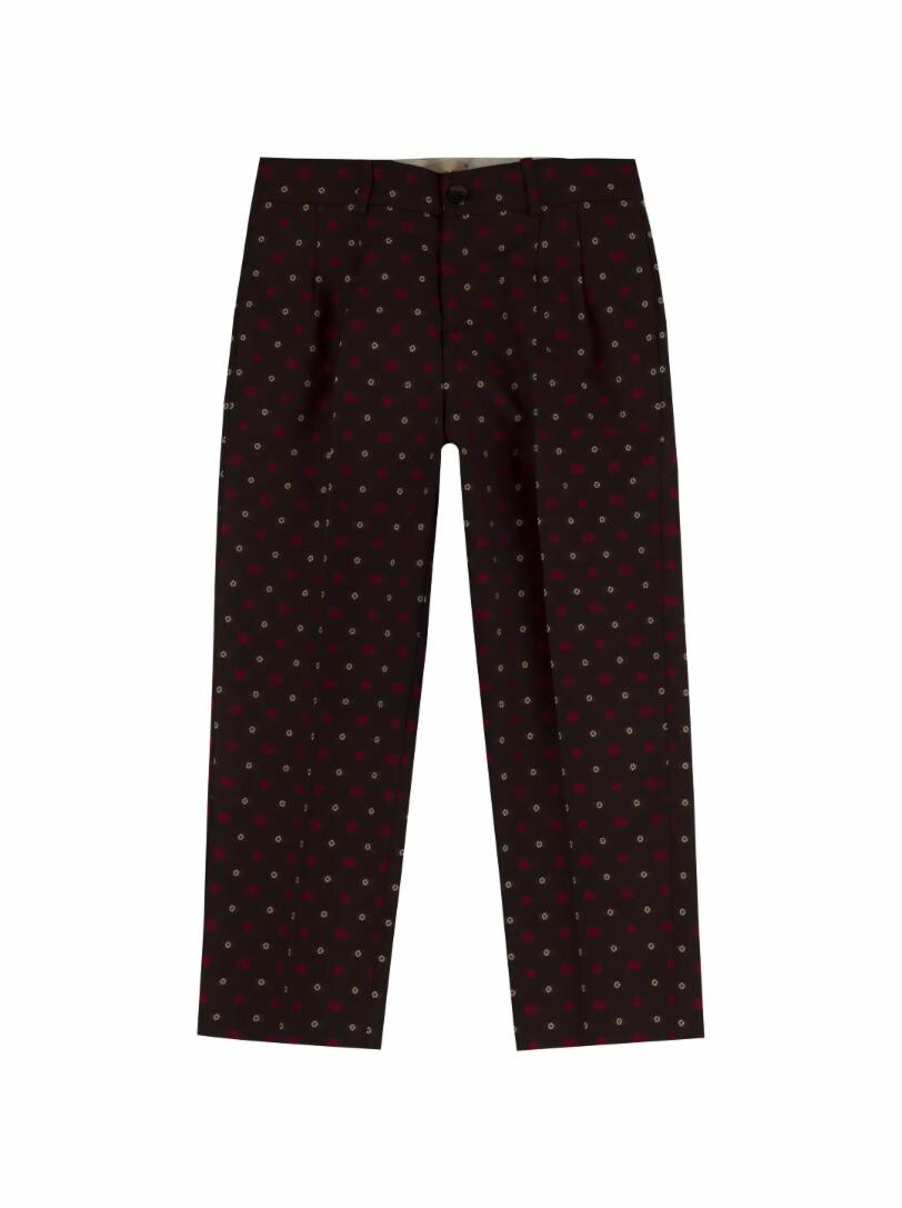 Прямые брюки с монограммой Gucci
