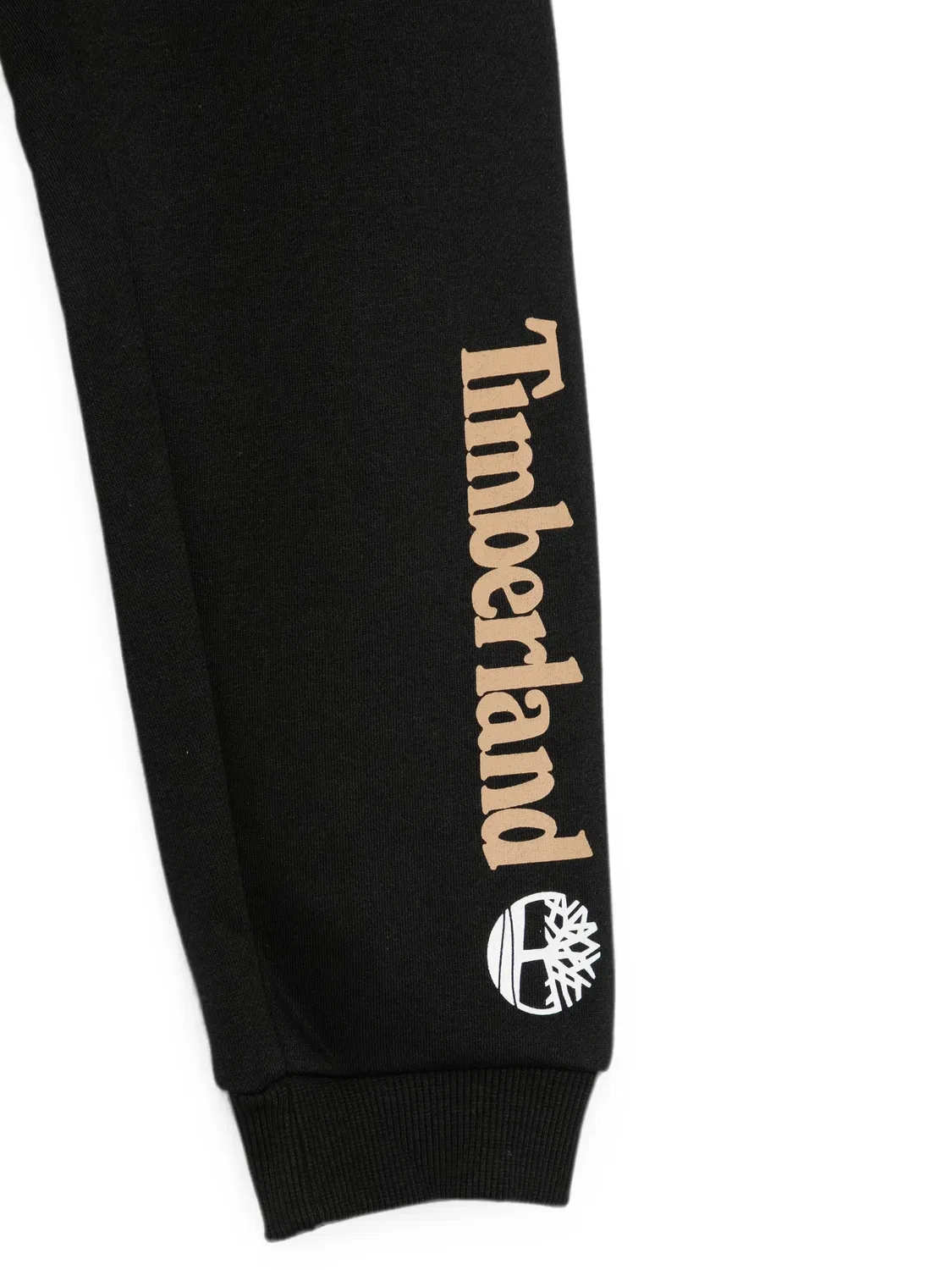 Спортивные брюки с кулиской и логотипом Timberland Kids, черный — фото 3