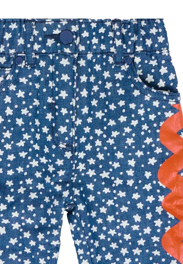 Джинсы деним Straight leg jeans Stella Mccartney Kids, деним, деним — фото 3