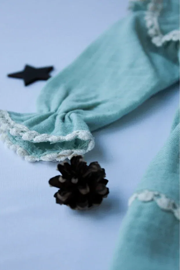 Детское платье для девочек с длинным рукавом Pio Kids, Mint — фото 4