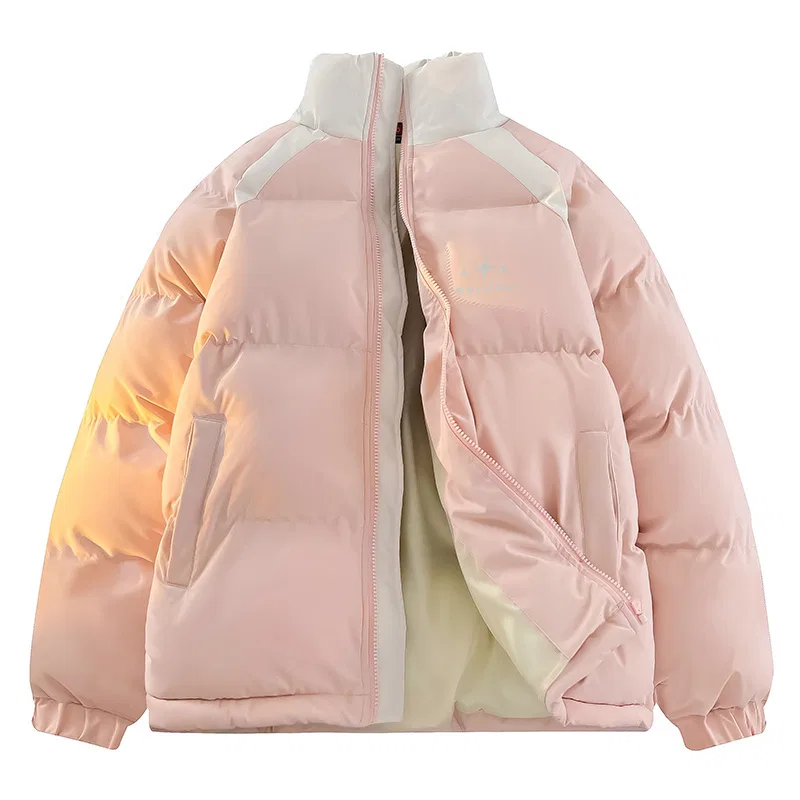Детский пуховик утепленный с воротником-стойкой BALENO, Pink