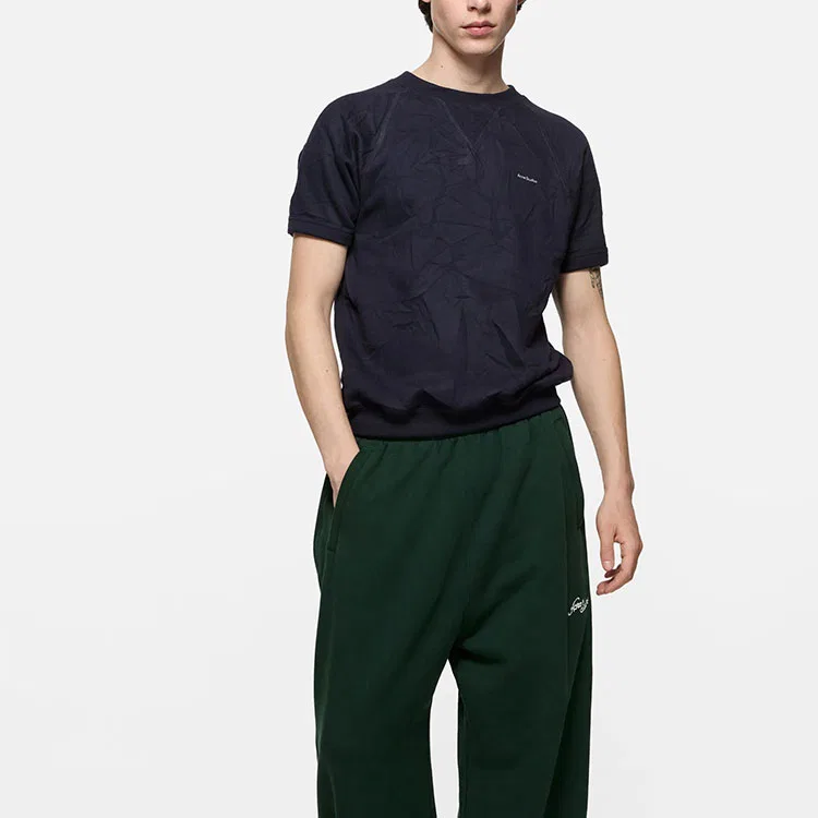 Мужская футболка с круглым вырезом Marine Acne Studios, Marine — фото 4