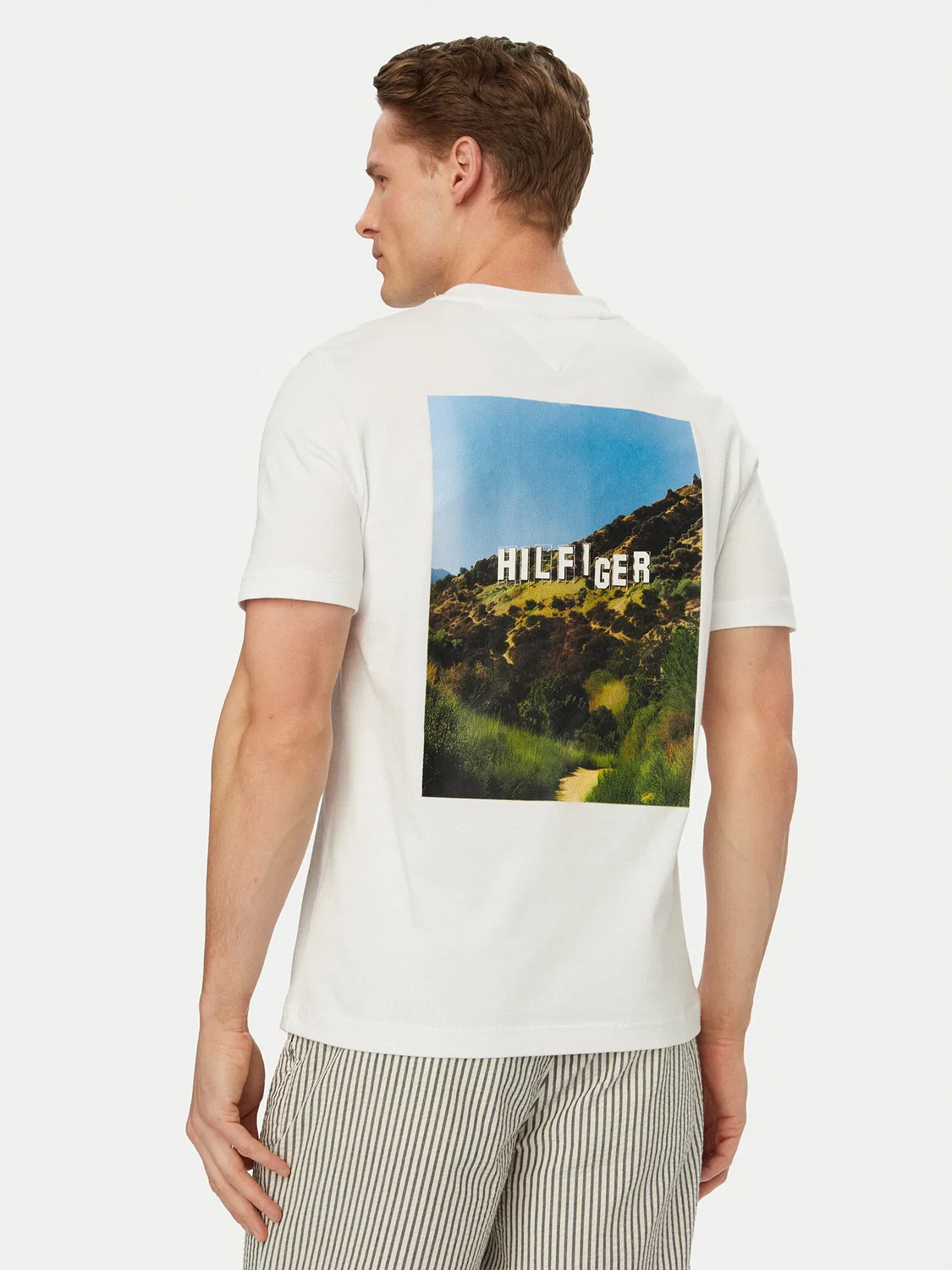 Мужская футболка стандартного кроя Logo Graphic Tommy Hilfiger, белый