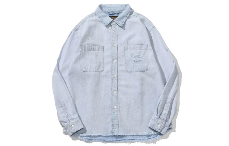 

Рубашка унисекс из коллекции Smiley Light Tannins Drew House, цвет Light Denim