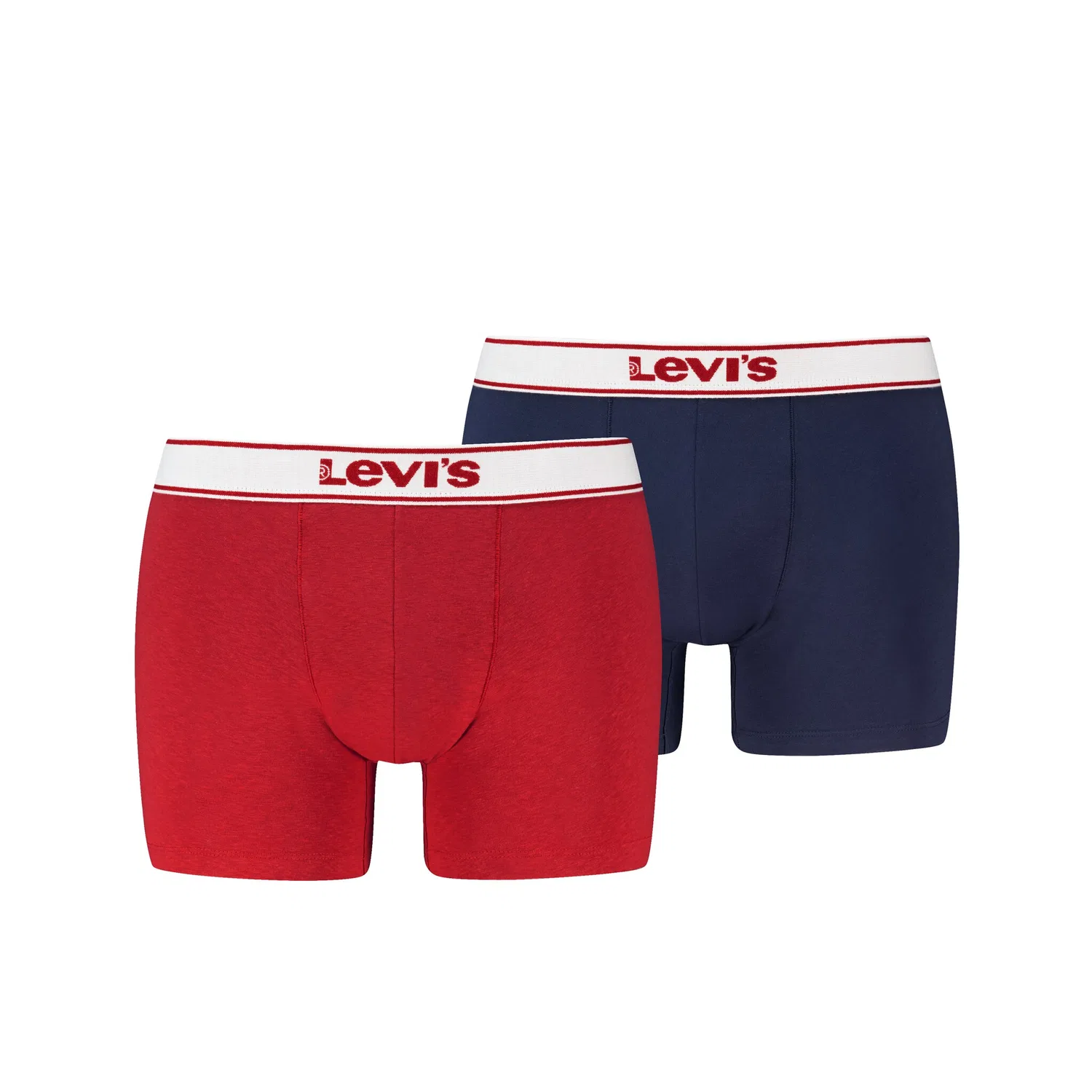 Мужские боксеры с двойным слоем Levi's, Red/Navy