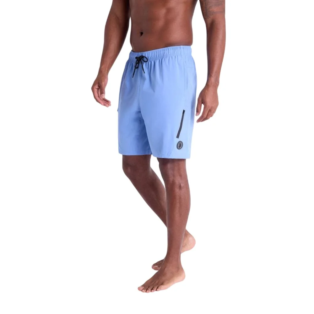 Мужские шорты для плавания U.S. Polo Assn. 8.5" Zip Cargo, голубой