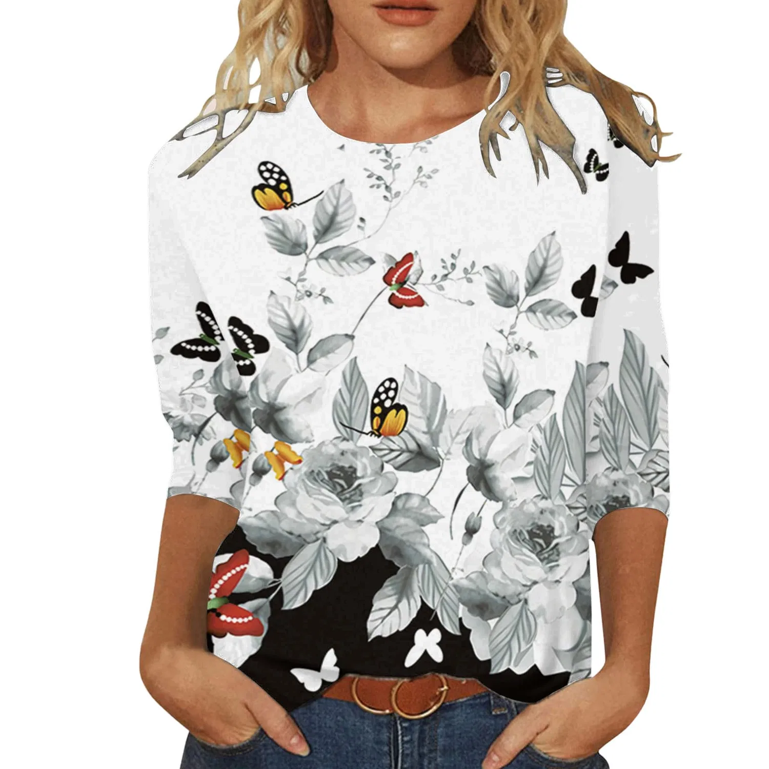 Женская футболка с коротким рукавом Night Shirt, A-grey