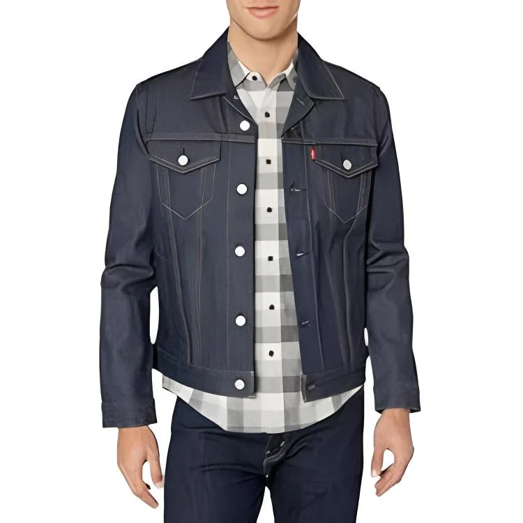 Мужская джинсовая куртка с лацканами Levi's, Blue Gray — фото 3