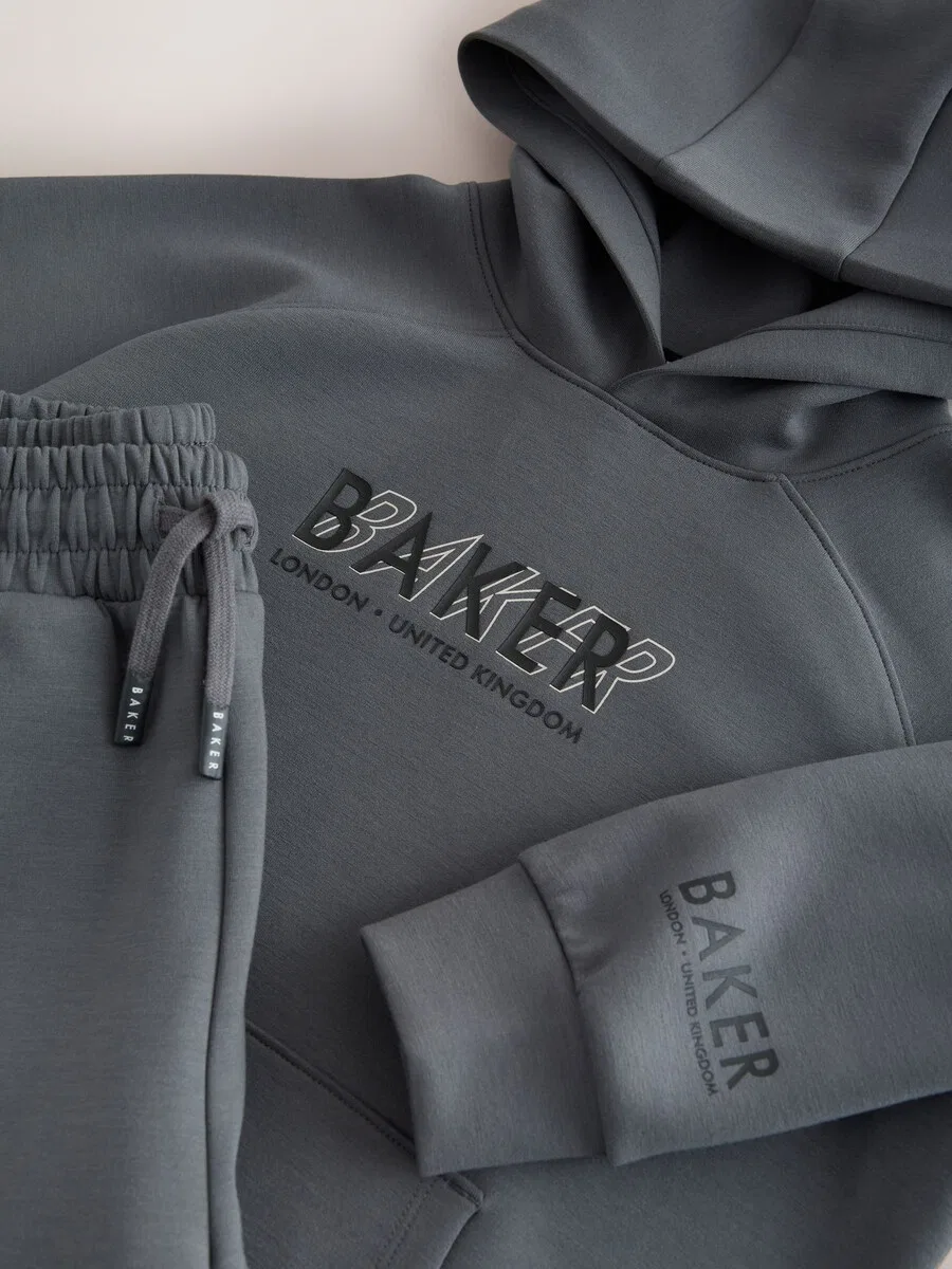 Спортивный костюм Baker by Ted Baker серого и антрацитового цвета — фото 4